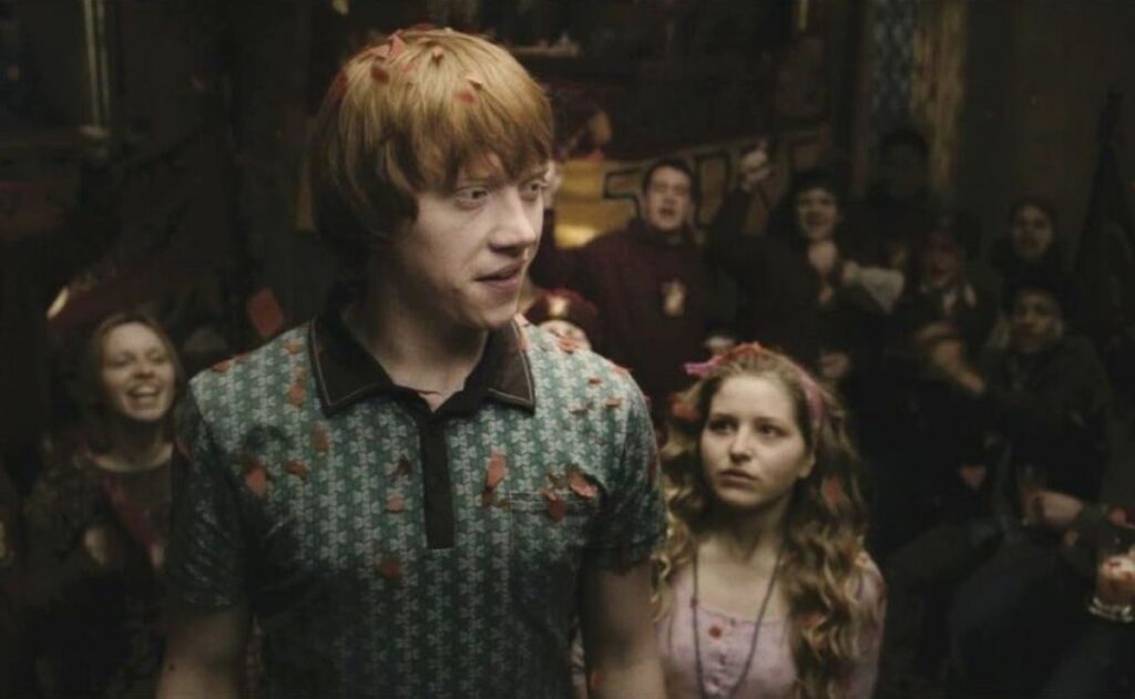 jessie cave en escena de harry potter