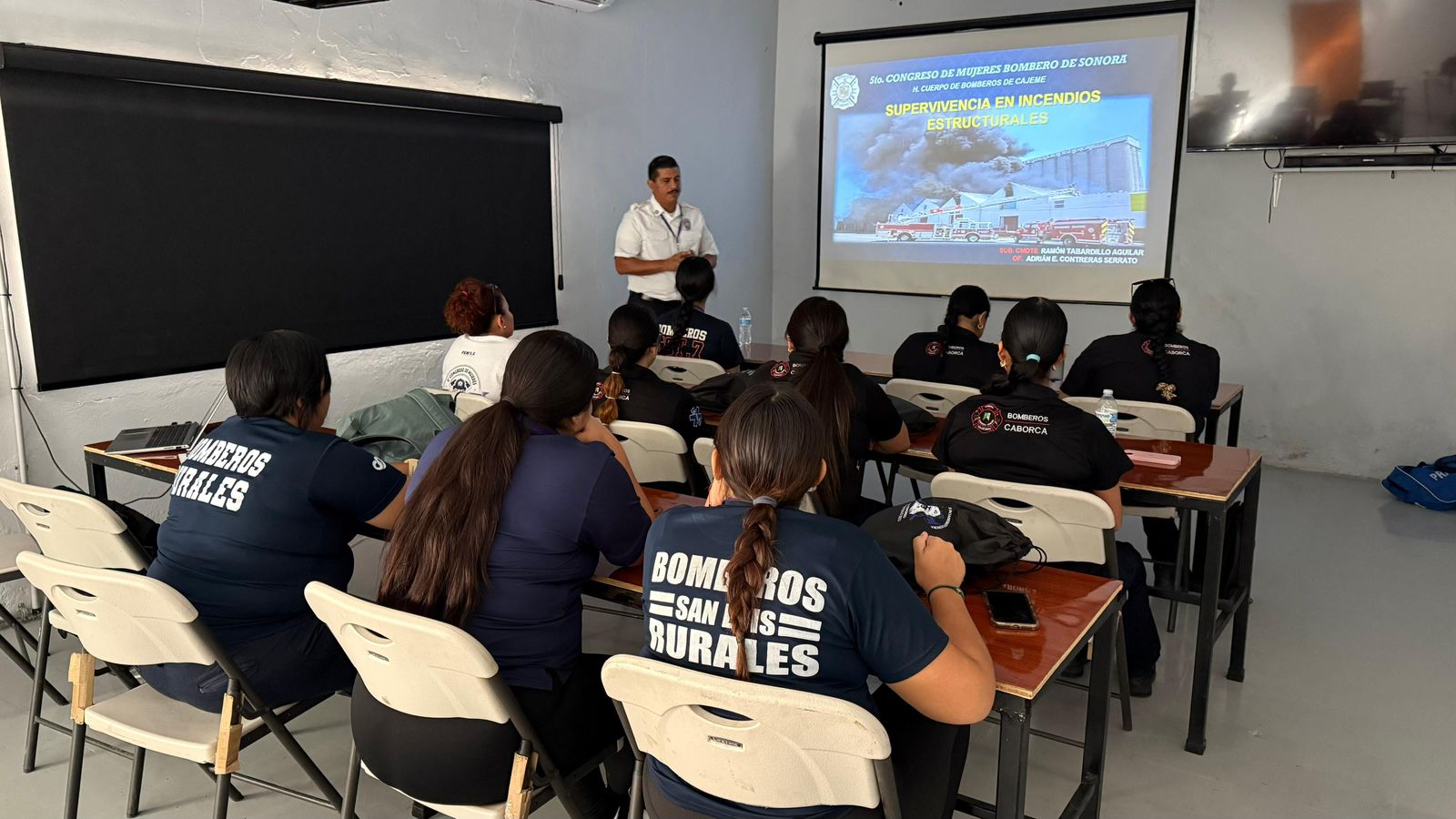 Realizan 5to Congreso de Mujeres Bomberas en Guaymas