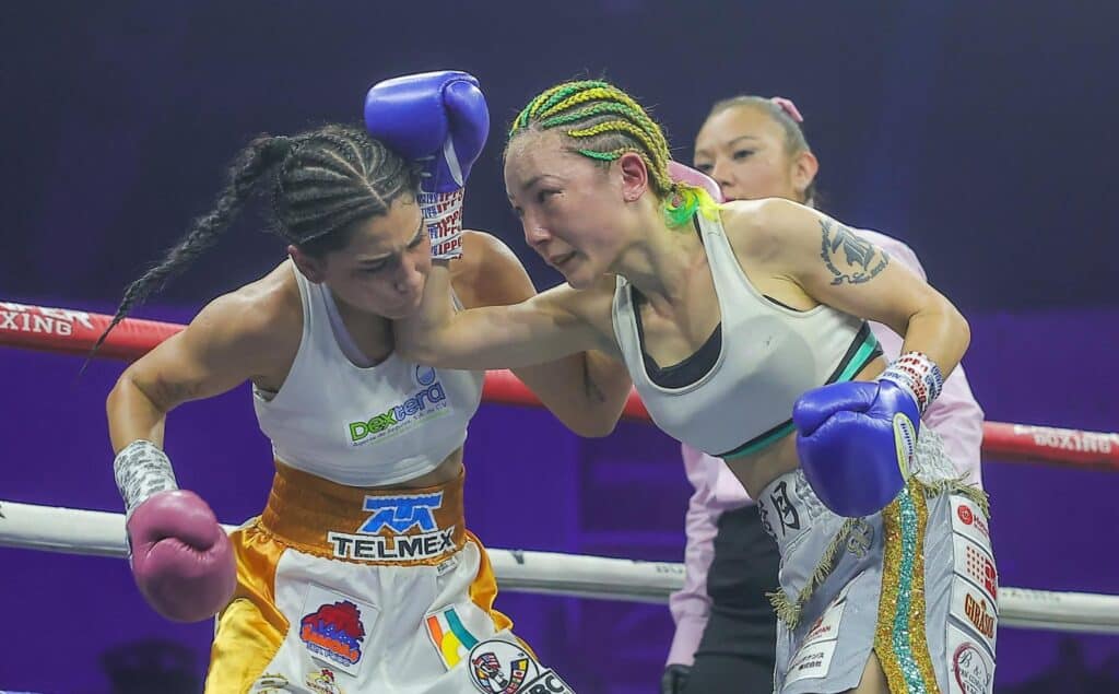Derrota Camila Zamorano a Sana Hazuki retiene el cinturón mundial Átomo del CMB 11 503