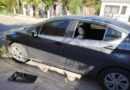 Cristalazo en carros de la Petrolera