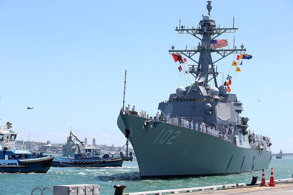 el uss sampson uno de los buques desplegados por trump cerca de venezuela