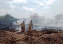 Se incendia predio en San Vicente