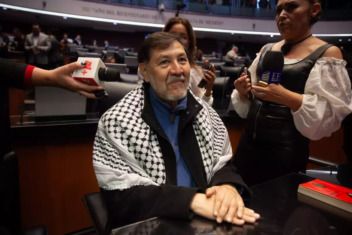 Noroña pedirá licencia por viaje a Palestina
