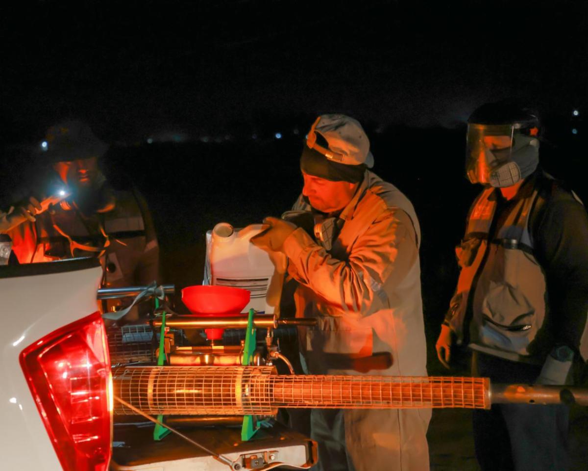 Continua Secretaría de Salud con acciones de fumigación contra el dengue en el estado