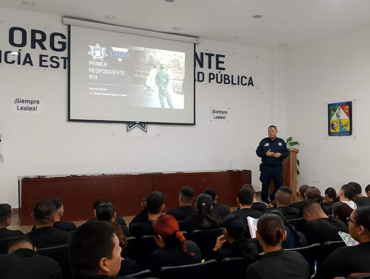 Policías Estatales realizan inducción para nuevos elementos que se integran a las filas de la corporación