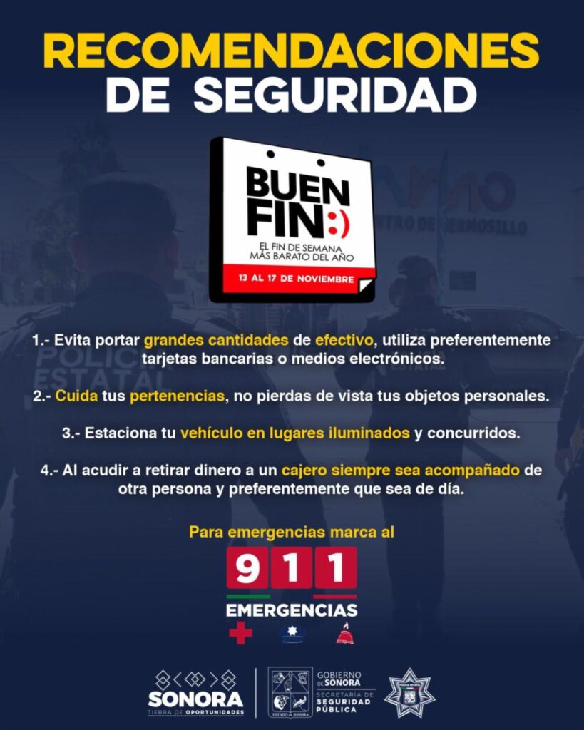Protege tu dinero y tu información este Buen Fin 2025: Secretaría de Seguridad Pública 2 40 2