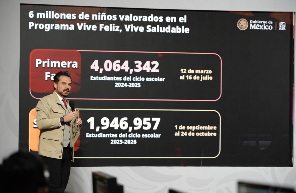 Más de 6 millones de niñas y niños de primaria han sido valorados con la estrategia Vive saludable, vive feliz 3 niños