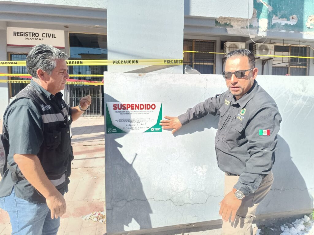 Suspende Protección Civil operaciones en edificio gubernamental 6 55