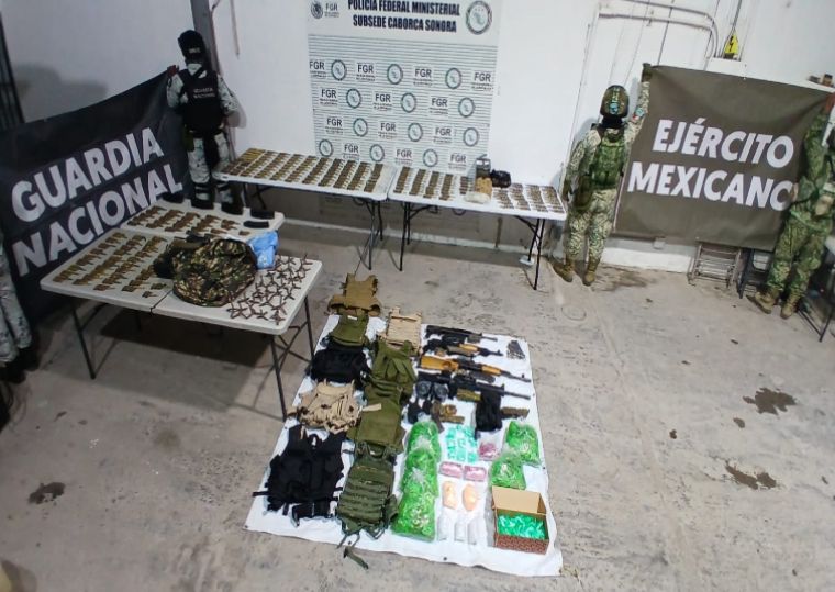 Mesa de Seguridad detiene a 231 personas y decomisa arsenal y droga en operativos por Sonora 5 60 1