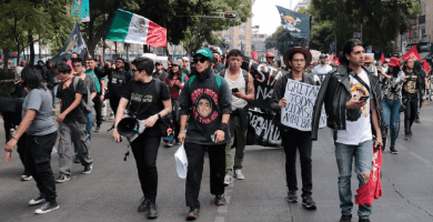 Tensión en marcha de la Generación Z en CDMX