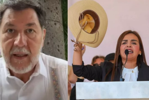 Noroña acusa de “Ambición” a Grecia Quiroz, viuda de Carlos Manzo