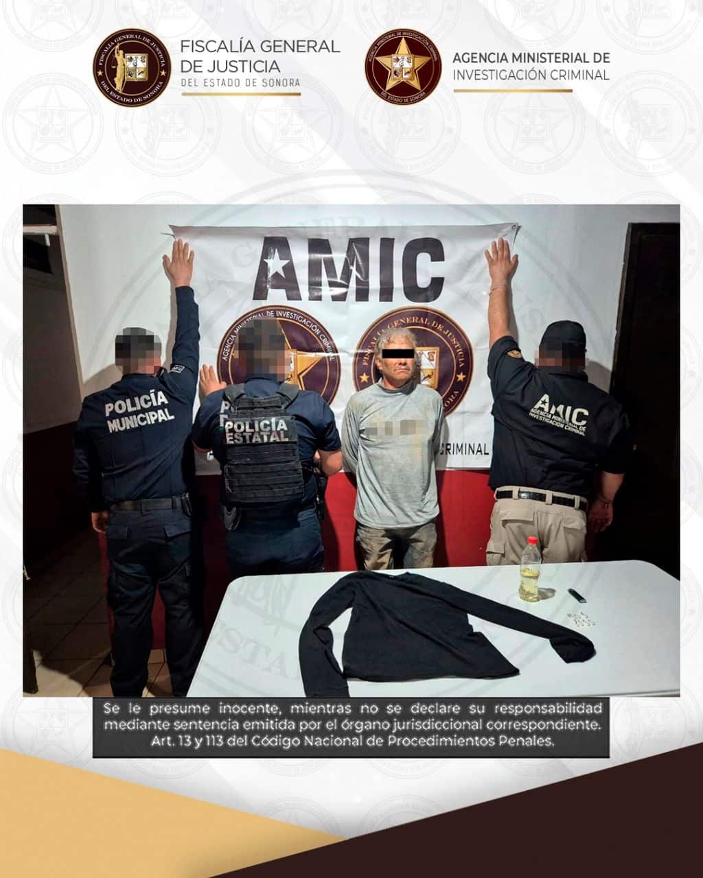 Operativo evita que sujeto agrediera con fuego a su exesposa en Benjamín Hill