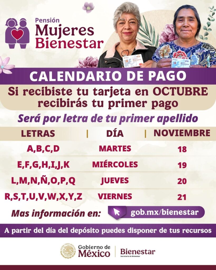 Inicia el pago de la Pensión Mujeres Bienestar en Sonora para quienes se registraron en agosto 3 WhatsApp Image 2025 11 18 at 11.31.35 AM