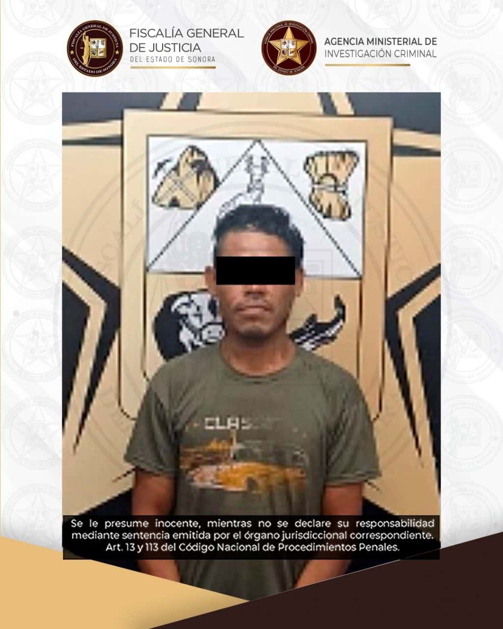 FGJES obtiene vinculación a proceso de sujeto por violencia familiar en perjuicio de su madre en Navojoa