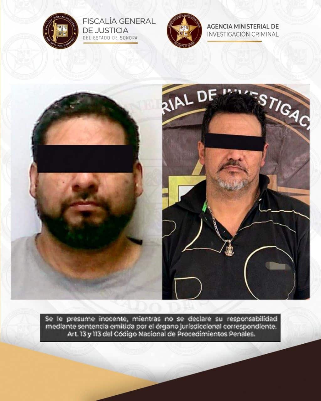 AMIC ejecuta órdenes de aprehensión por secuestro agravado con resultado de muerte en San Luis Río Colorado en perjuicio de “El Rafaguita”