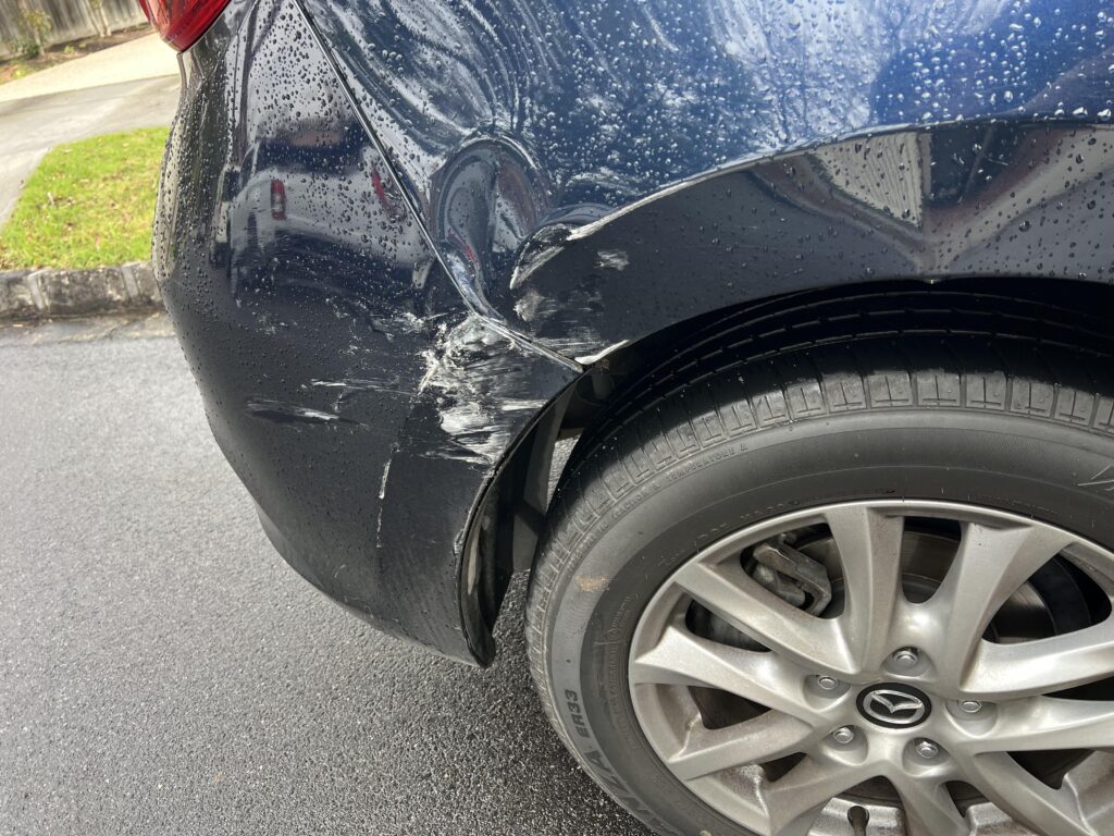 what is the process when someone hits my car v0 mh55024vur9f1