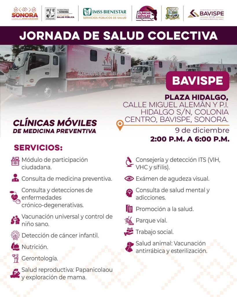 Clínicas Móviles acercarán salud gratuita a Villa Hidalgo, Huásabas y Bavispe 1 347 1