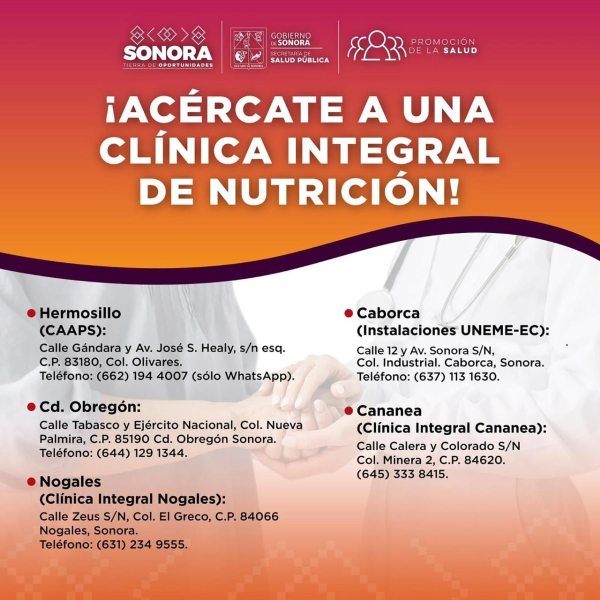 Cuenta Secretaría de Salud con Clínicas de Nutrición en el estado para la atención integral de sobrepeso y obesidad