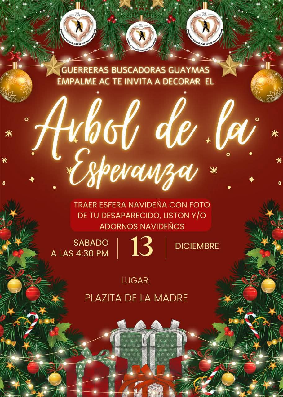 Instalarán Árbol de la Esperanza