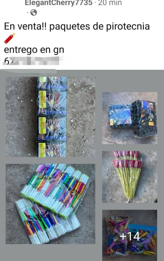 Venden pirotecnia ilegal 1 pirotecnia