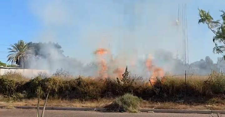 Se incendia predio en Las Playitas
