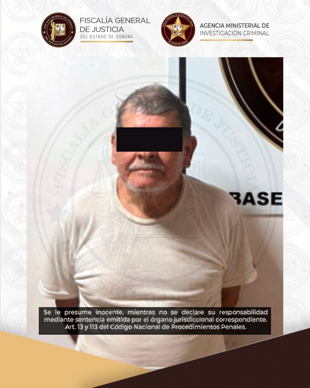 Condenan a 15 años de prisión a responsable de violación equiparada en perjuicio de menor en Cajeme