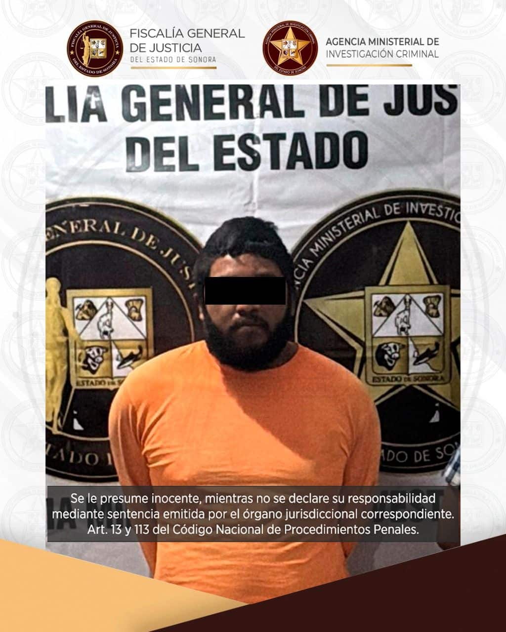 Vinculado a proceso a José Antonio “N” por hechos que derivaron en la muerte de un hombre en Vícam: FGJES