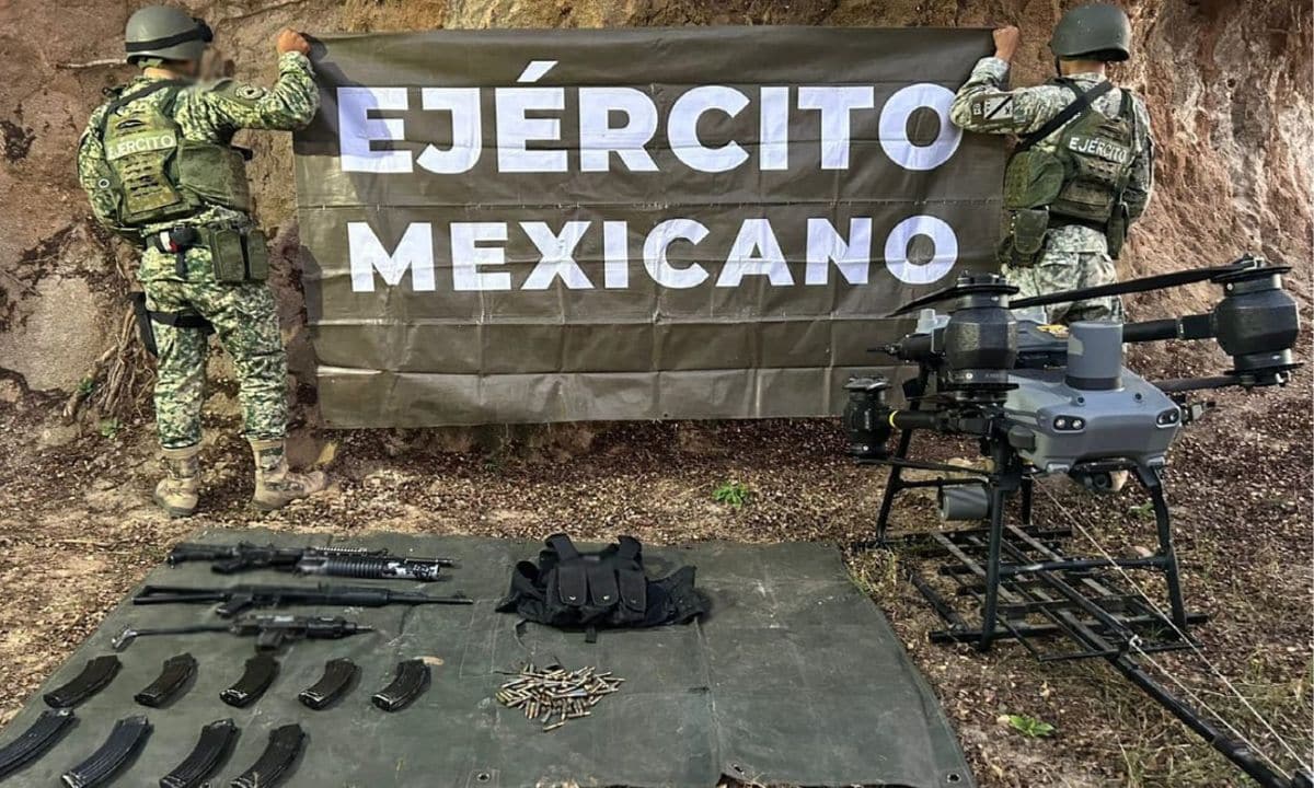 Decomisan armas y más de 7,000 Litros de químicos en operativos en Sinaloa