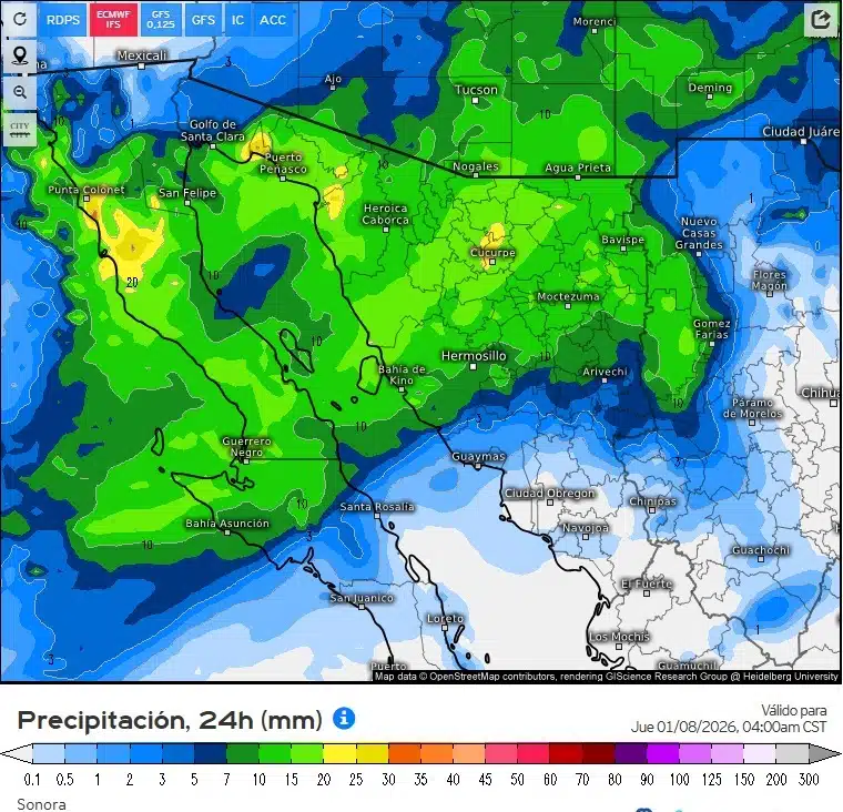 Se esperan precipitaciones y descenso de temperaturas a partir del miércoles: CEPC 1 CEPC