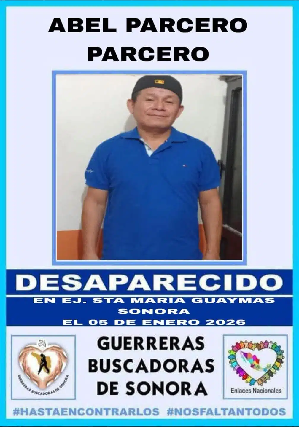 Primeros desaparecidos de 2026 en Guaymas