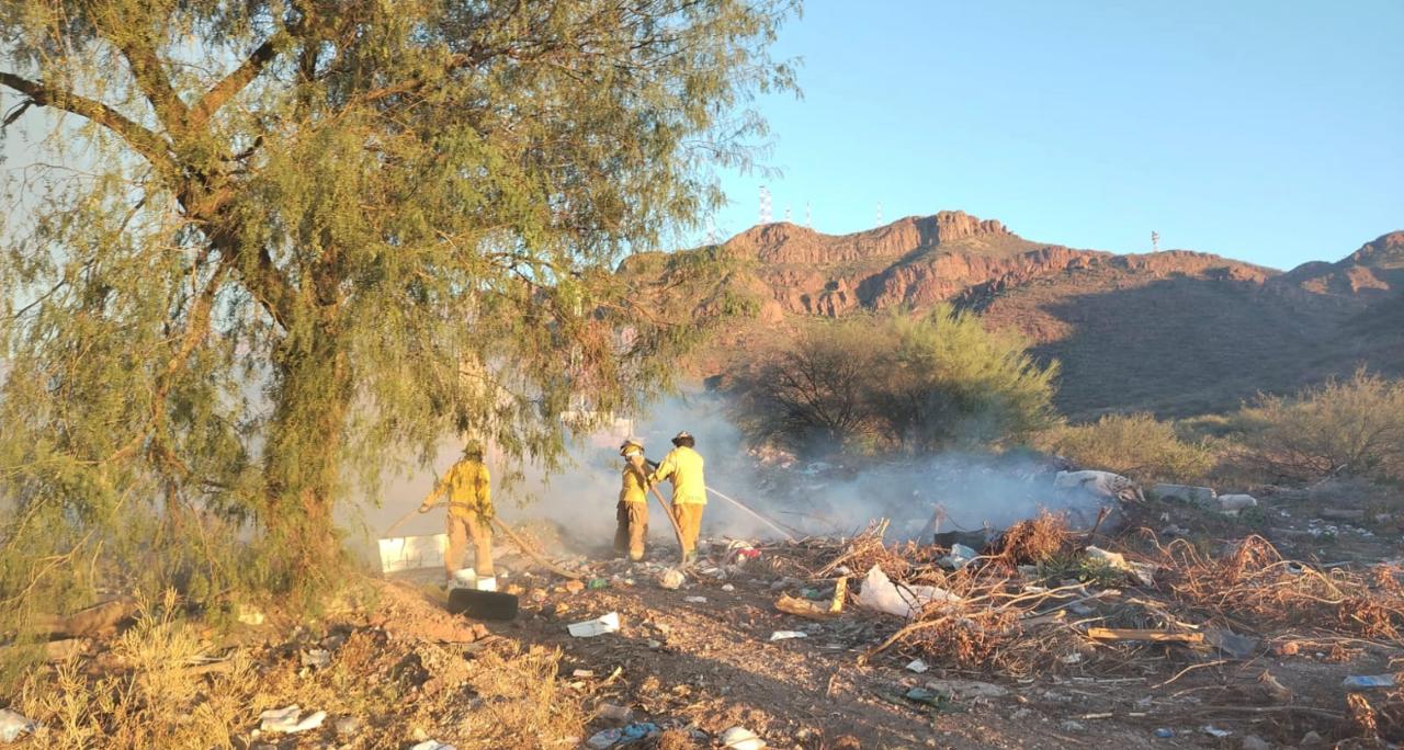 Récord de quemas de basura moviliza a Bomberos en Guaymas