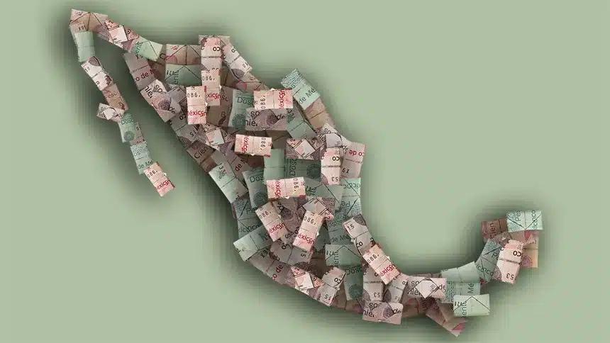 Mexico mapa economia peso