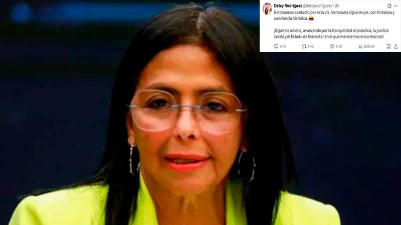 Delcy Rodríguez y Diosdado Cabello retoman actividad en la red de Elon Musk 1 delcy rodriguez 1