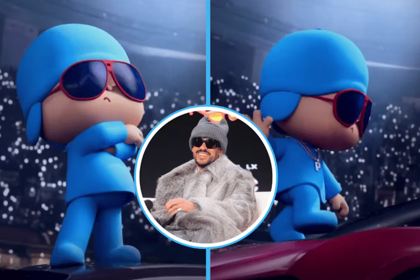 Pocoyó apoya a Bad Bunny en el Super Bowl LX 1 Pocoyó