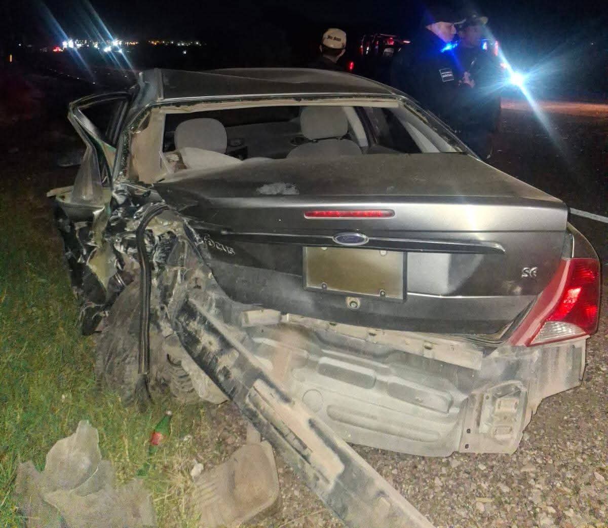 Choque y volcadura en “Las Batuecas”