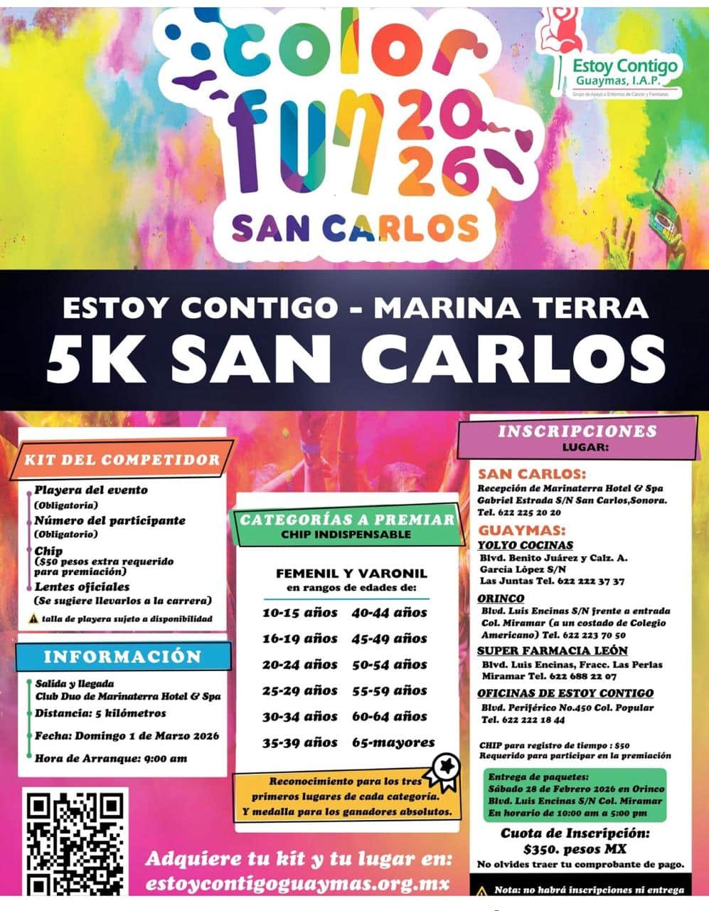 Preparan carrera Color Fun