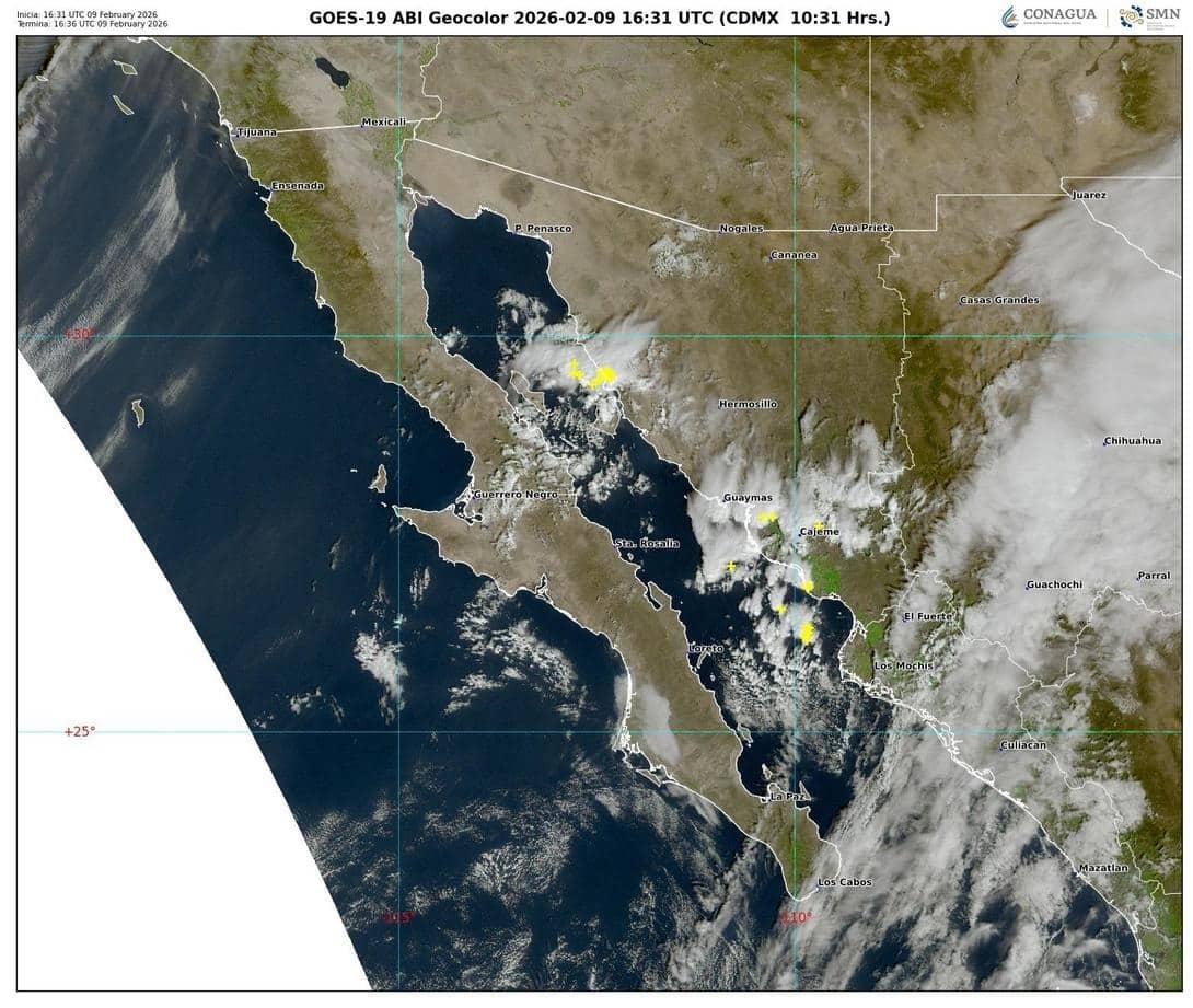 Se pronostican más nublados y ligero descenso de temperaturas en Sonora para esta semana: CEPC