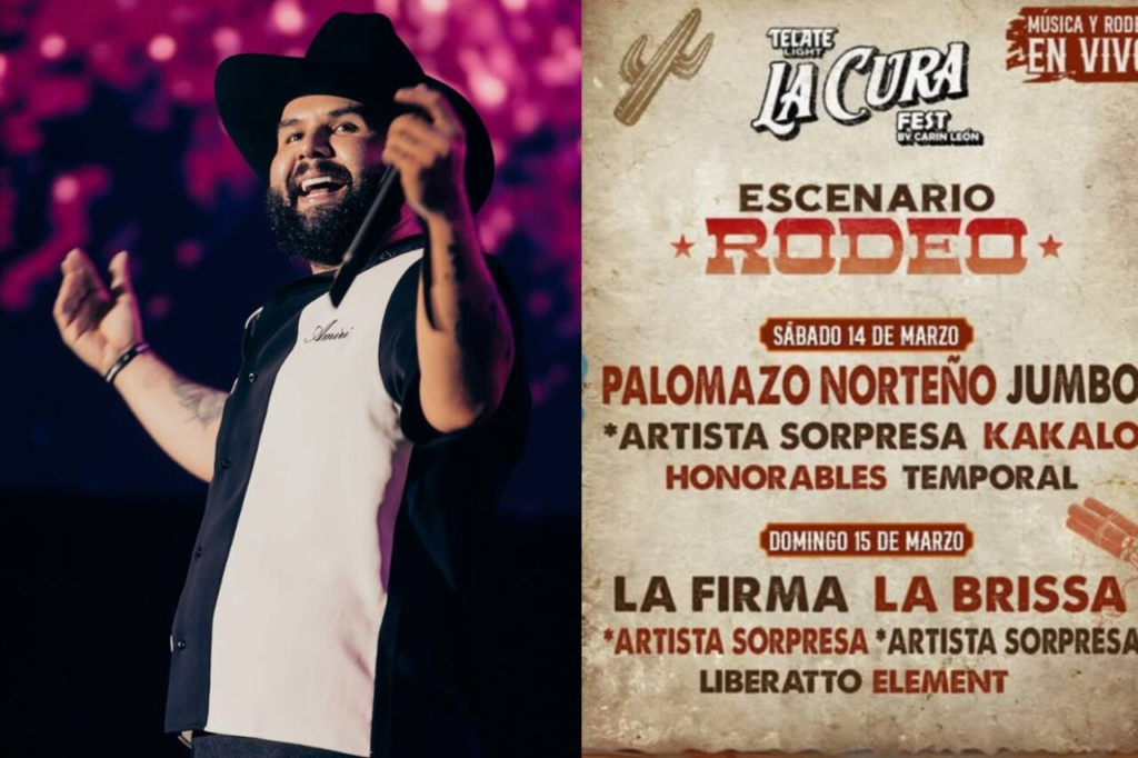 La Cura Fest: Carín León revela el cartel para el Área de Rodeo 1 La Cura Fest