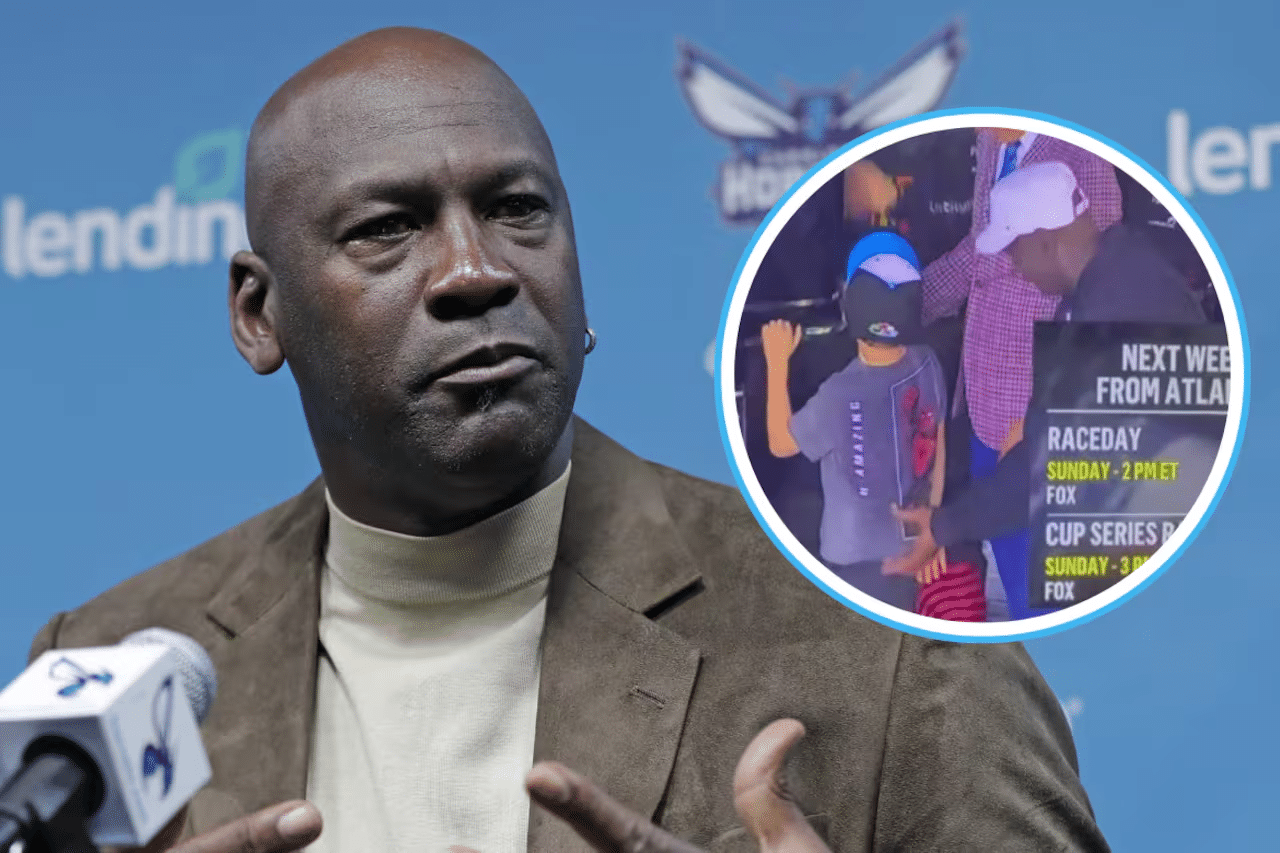 Michael Jordan es criticado tras video con niño en Daytona