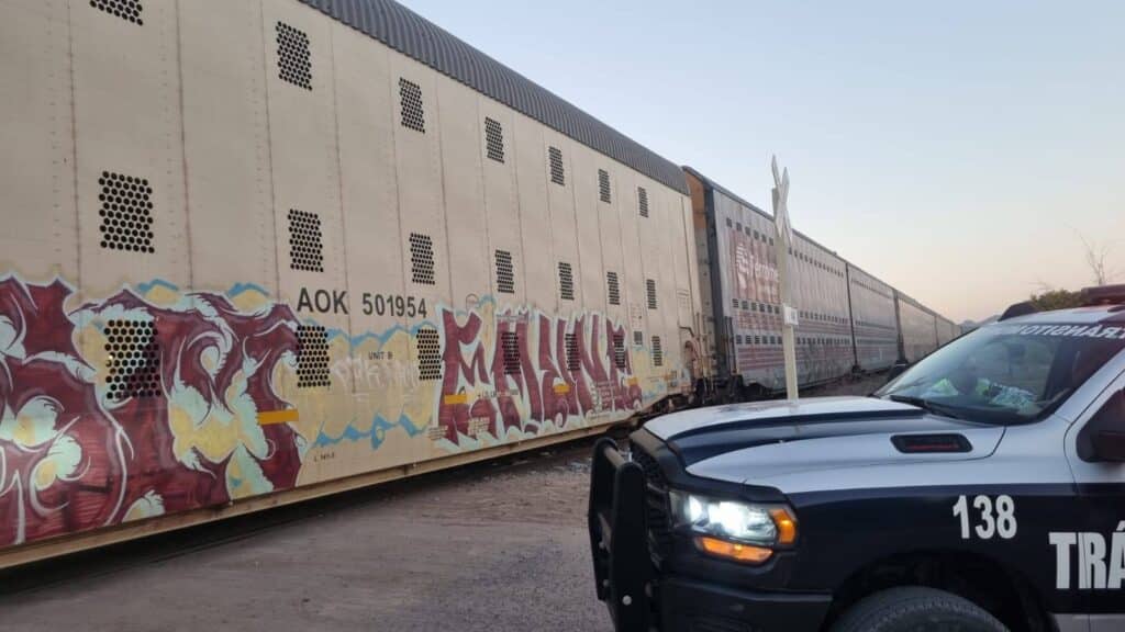 Tren impacta a joven ciclista en Empalme 2 303