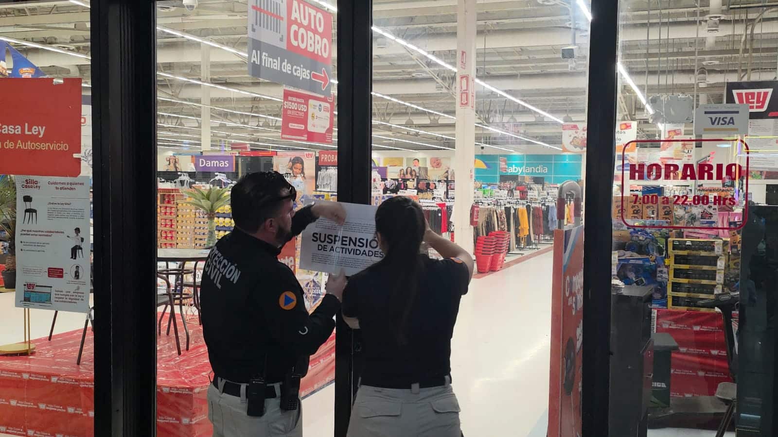 Suspende Protección Civil tienda ley