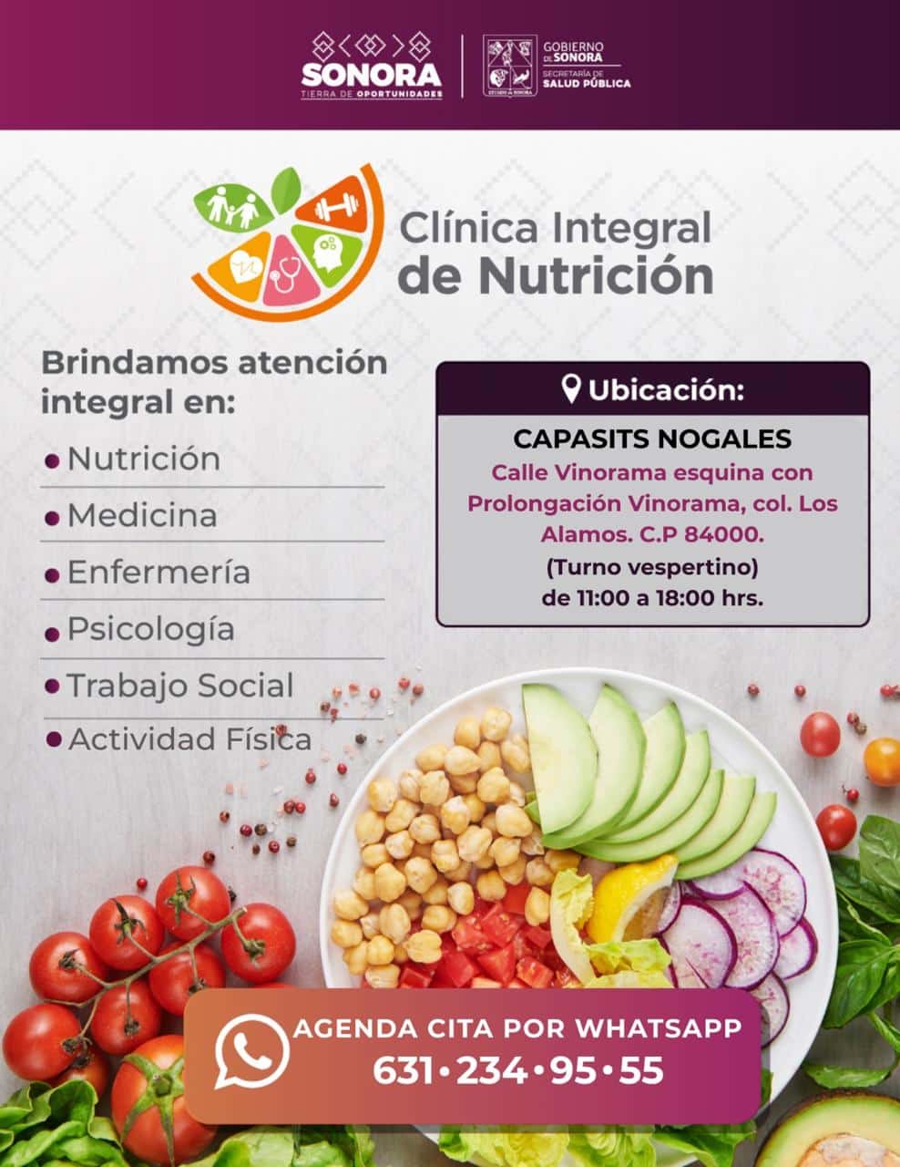 Impulsa Secretaría de Salud prevención de la obesidad con Clínicas Integrales de Nutrición