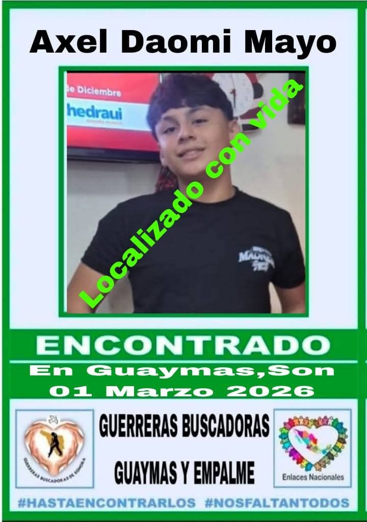 Localizan a adolescente desaparecido