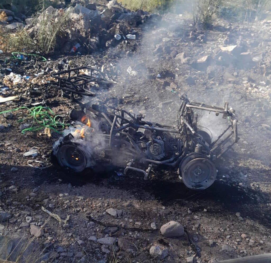 Queman motocicleta en Guaymas 1 IMG 20260319 WA0456