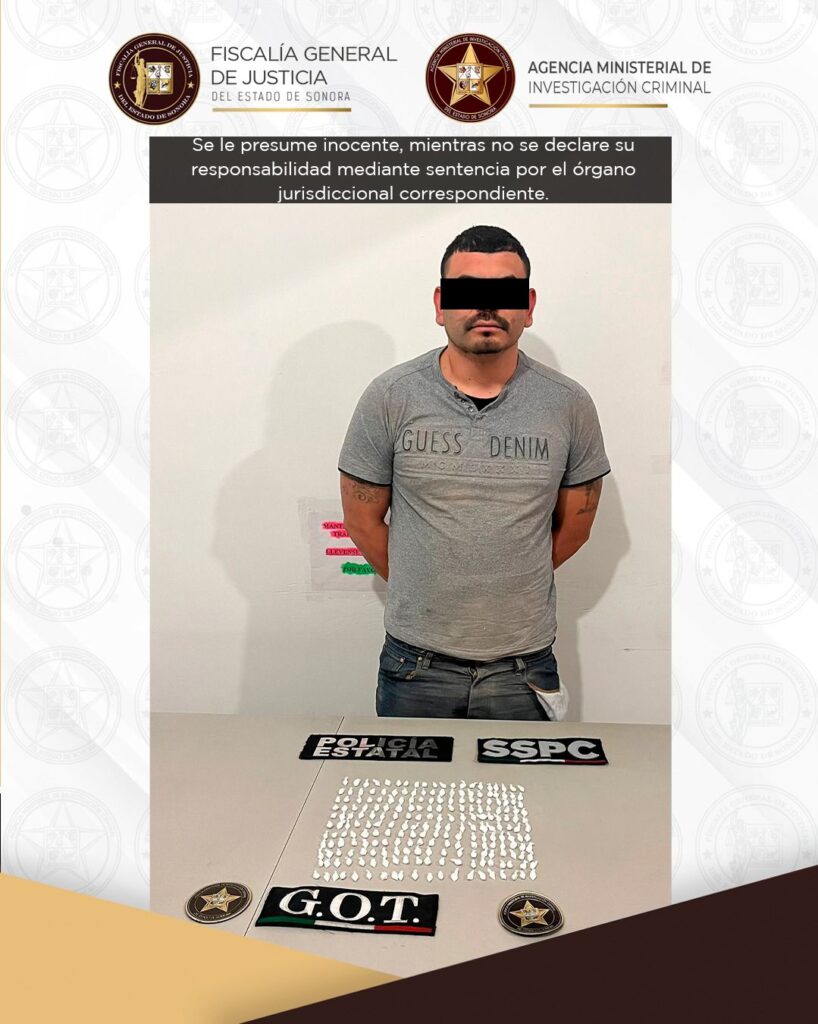 FGJES asegura en operativo conjunto 220 dosis de droga, un vehículo y detiene a una persona en Nogales 1 WhatsApp Image 2026 03 02 at 6.55.10 PM