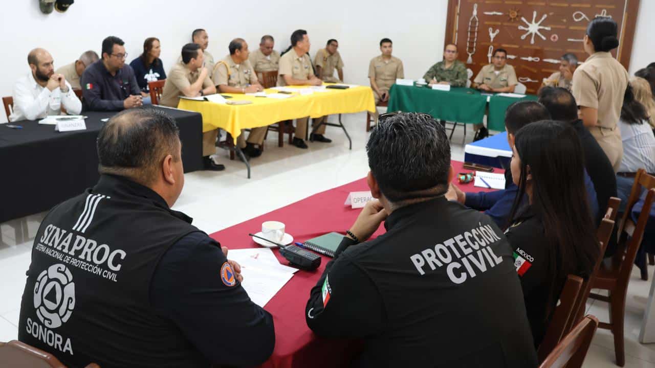 Participa Protección Civil Sonora en Tercer reunión de prevención de emergencias junto a Secretaría de Marina en Guaymas