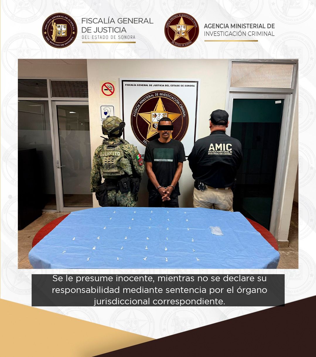 Operativo AMIC-DEFENSA culmina detención de “El Chanate” por narcomenudeo en Cajeme