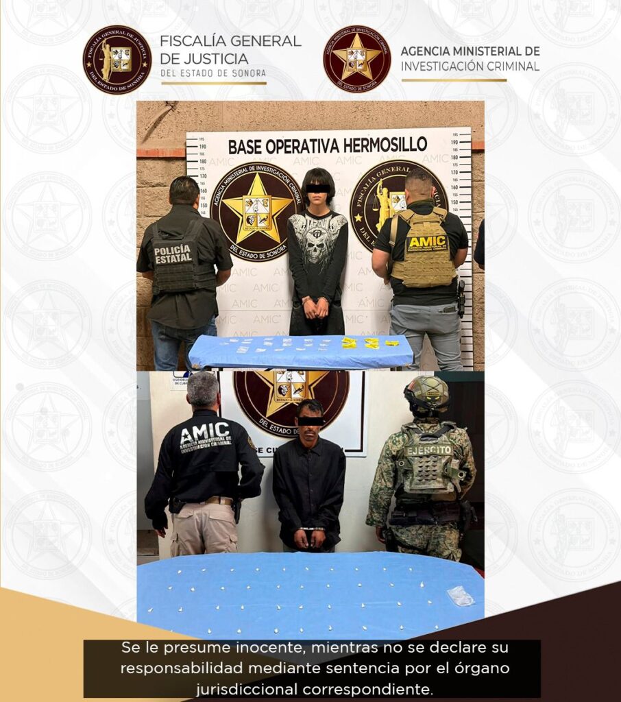 Operativos coordinados en Hermosillo y Cajeme dejan detenidos y droga asegurada: FGJES 1 WhatsApp Image 2026 03 22 at 7.40.16 AM