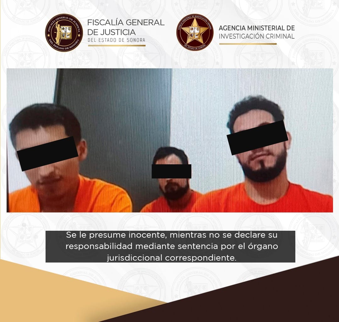 FGJES logra vinculación a proceso y prisión preventiva contra tres sujetos por tentativa de homicidio calificado y asociación delictuosa en Cajeme