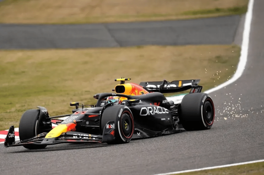 Percance de Sergio Pérez durante las prácticas iniciales del Gran Premio de Japón 1 image 1626